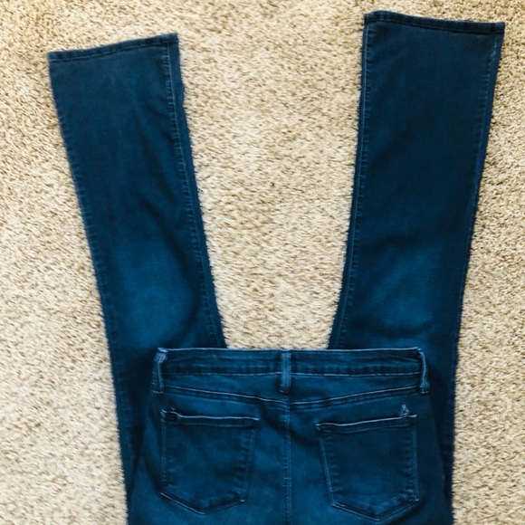 Just Black Denim size 29 high rise indigo blue bootcut flare jeans - Picture 6 of 6